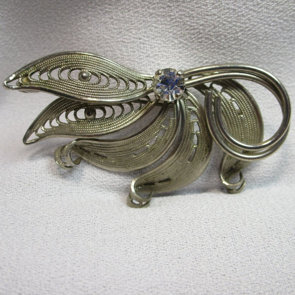 💍Host Pick💍Vintage Silver Western Germany Filigree Brooch